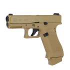 Glock 19X Softair-Co2-Pistole Coyote Kaliber 6 mm BB 14 Schuss Blowback (P18)