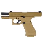 Komplettset Glock 19X Softair-Pistole Coyote Kaliber 6 mm BB  Gas Blowback (P18)