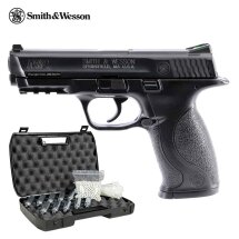 Komplettset Smith & Wesson M&P 40 Softair-Co2-Pistole Schwarz Kaliber 6 mm BB (P18)