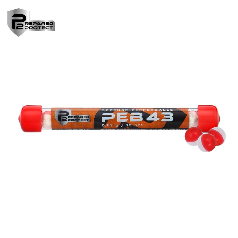 P2P Pepperballs / Pfeffergeschosse PB 43 Kal .43 - 10 Stück