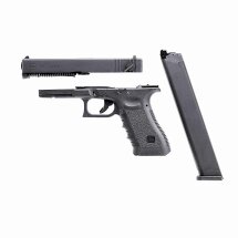 Komplettset Glock 18C Gen3 Schwarz Kaliber 6 mm BB  Gas Blowback (P18)