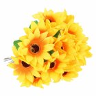 12 Kunstblumen Motiv Sonnenblume 30 cm für Schießbude