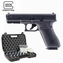 Komplettset Glock 17 GEN5 Softair-Co2-Pistole Kaliber 6 mm BB Blowback (P18)