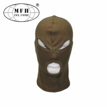 MFH Balaclava / Sturmhaube 3-Loch dünn Coyote Tan