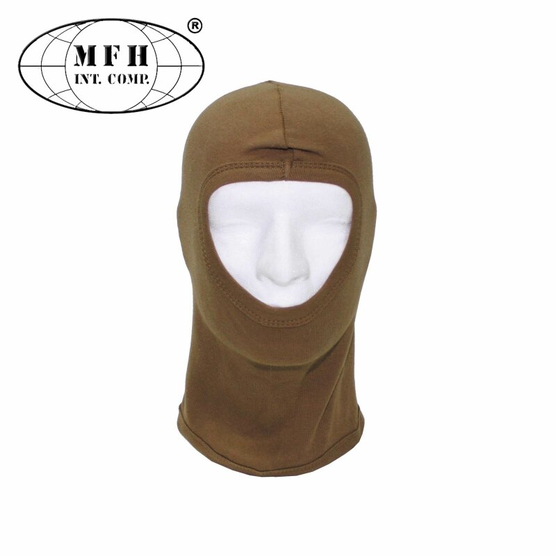 MFH Balaclava / Sturmhaube 1-Loch dünn Baumwolle Coyote Tan