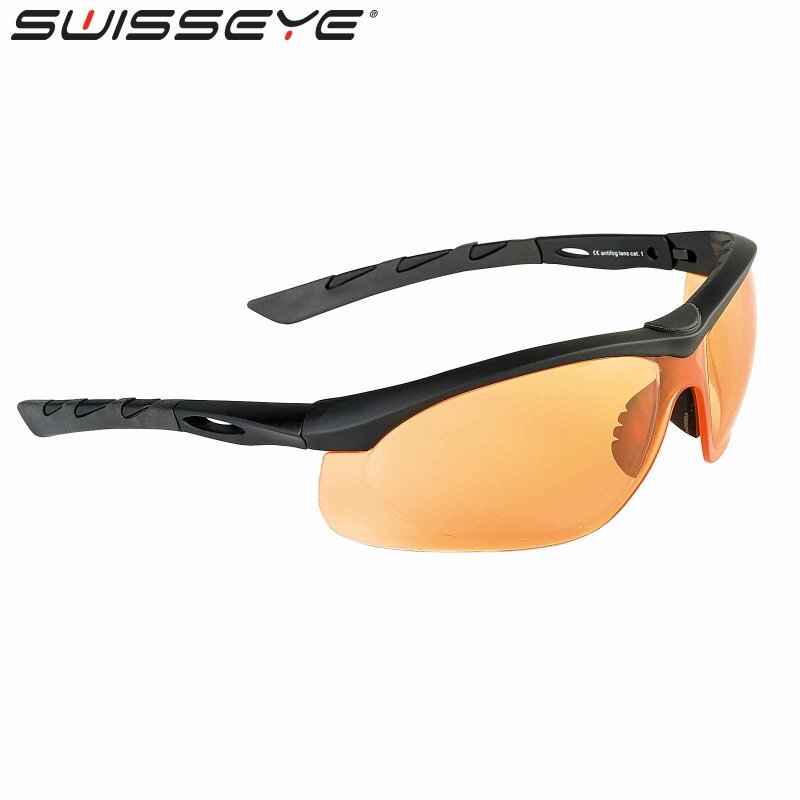 Swisseye Schießbrille / Schutzbrille Lancer Schwarz / Orange