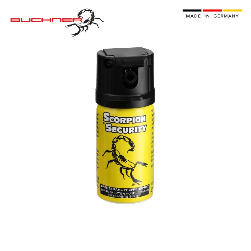 Abwehrspray KO Spray CS Gasspray Scorpion Security mit Gürtel