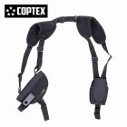 Coptex Schulterholster Schwarz mit Handschellentasche