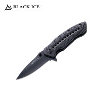 Black Ice Mamba Mini Schwarz Einhandmesser (P18)