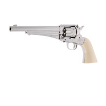 Remington Co2-Revolver 1875 Vollmetall Nickel / Elfenbein-Optik 4,5 mm Diabolo /Stahl BB (P18)