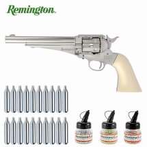 Superset Remington Co2-Revolver 1875 Vollmetall Nickel /...