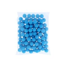Rubberballs / Gummigeschosse Blau Kal .43 - 100 Stück