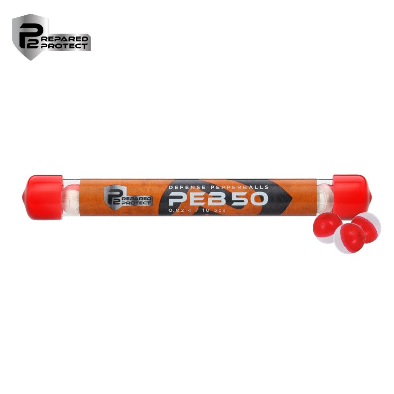 P2P Pepperballs / Pfeffergeschosse PEB 50 cal .50 - 10 Stück