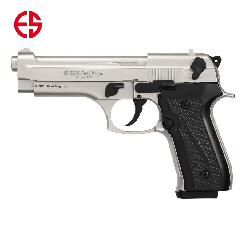 Ekol Firat Magnum Schreckschuss Pistole vernickelt 9 mm P.A.K. (P18)