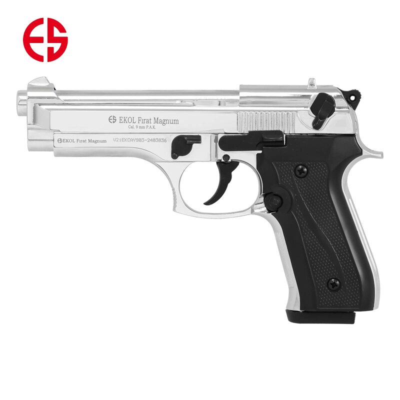Ekol Firat Magnum Schreckschuss Pistole Chrom 9 mm P.A.K. (P18)