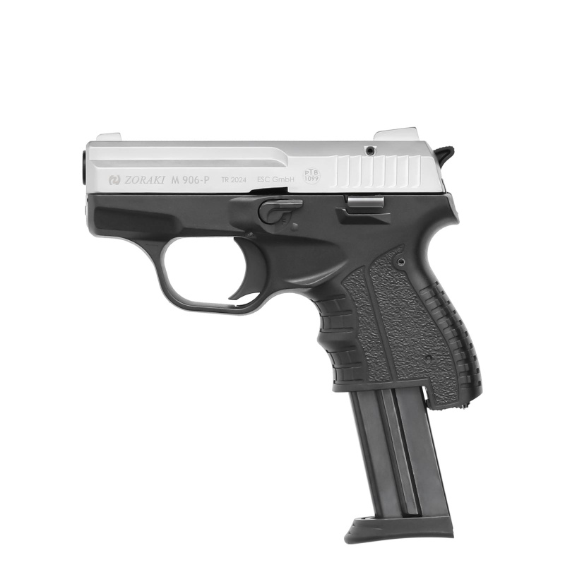 Zoraki 906 Schreckschuss Pistole Matt Chrom 9 mm P.A.K. (P18)