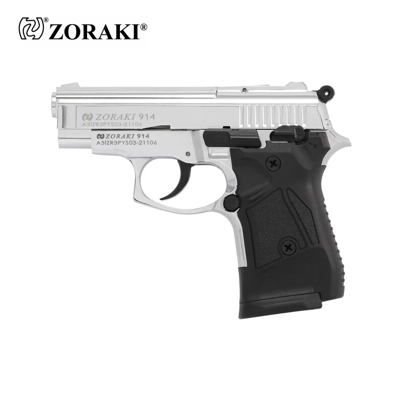 Zoraki 914 Schreckschuss Pistole Chrom 9 mm P.A.K. (P18)