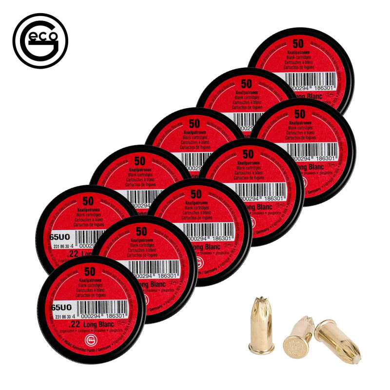 Geco Platzpatronen .22 lang Knall - 500 Schuss (P18)