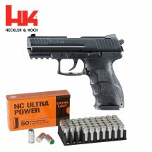 SET Heckler & Koch P30 Schreckschuss Pistole Schwarz...