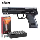 SET Röhm RG 96 Schreckschuss Pistole Match 9 mm P.A.K. (P18) + 50 Platzpatronen 9 mm P.A.K.