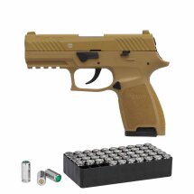 SET Sig Sauer P320 Schreckschuss Pistole Dark Earth 9 mm...