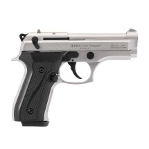 SET Ekol Firat Compact Schreckschuss Pistole vernickelt 9 mm P.A.K. (P18) + 50 Platzpatronen 9 mm P.A.K.