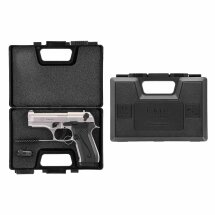 SET Ekol Firat Compact Schreckschuss Pistole vernickelt 9 mm P.A.K. (P18) + 50 Platzpatronen 9 mm P.A.K.