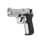 SET Ekol Firat Compact Schreckschuss Pistole vernickelt 9 mm P.A.K. (P18) + 50 Platzpatronen 9 mm P.A.K.