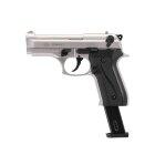 SET Ekol Firat Compact Schreckschuss Pistole vernickelt 9 mm P.A.K. (P18) + 50 Platzpatronen 9 mm P.A.K.