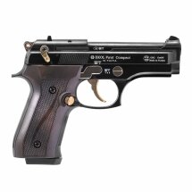 SET Ekol Firat Compact Schreckschuss Pistole Schwarz-Gold 9 mm P.A.K. (P18) + 50 Platzpatronen 9 mm P.A.K.