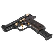 SET Ekol Firat Compact Schreckschuss Pistole Schwarz-Gold 9 mm P.A.K. (P18) + 50 Platzpatronen 9 mm P.A.K.