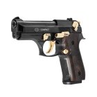 SET Ekol Firat Compact Schreckschuss Pistole Schwarz-Gold 9 mm P.A.K. (P18) + 50 Platzpatronen 9 mm P.A.K.
