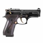 SET Ekol Firat Compact Schreckschuss Pistole Schwarz-Gold 9 mm P.A.K. (P18) + 50 Platzpatronen 9 mm P.A.K.