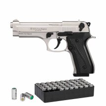 SET Ekol Firat Magnum Schreckschuss Pistole vernickelt 9...