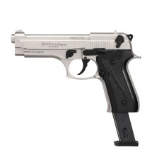 SET Ekol Firat Magnum Schreckschuss Pistole vernickelt 9 mm P.A.K. (P18) + 50 Platzpatronen 9 mm P.A.K.