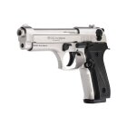 SET Ekol Firat Magnum Schreckschuss Pistole vernickelt 9 mm P.A.K. (P18) + 50 Platzpatronen 9 mm P.A.K.