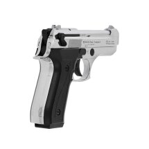 SET Ekol Firat Compact Schreckschuss Pistole Chrom 9 mm P.A.K. (P18) + 50 Platzpatronen 9 mm P.A.K.