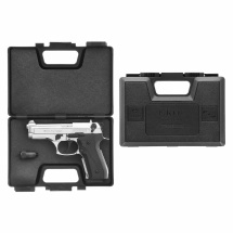 SET Ekol Firat Compact Schreckschuss Pistole Chrom 9 mm P.A.K. (P18) + 50 Platzpatronen 9 mm P.A.K.