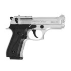 SET Ekol Firat Compact Schreckschuss Pistole Chrom 9 mm P.A.K. (P18) + 50 Platzpatronen 9 mm P.A.K.