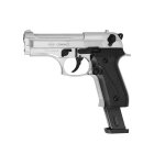SET Ekol Firat Compact Schreckschuss Pistole Chrom 9 mm P.A.K. (P18) + 50 Platzpatronen 9 mm P.A.K.