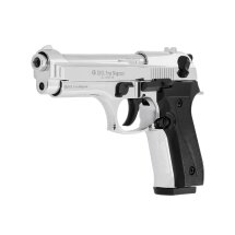 SET Ekol Firat Magnum Schreckschuss Pistole Chrom 9 mm P.A.K. (P18) + 50 Platzpatronen 9 mm P.A.K.