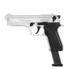 SET Ekol Firat Magnum Schreckschuss Pistole Chrom 9 mm P.A.K. (P18) + 50 Platzpatronen 9 mm P.A.K.