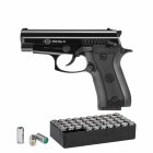 SET Ekol Firat P29 Rev. II Schreckschuss Pistole brüniert 9 mm P.A.K. (P18) + 50 Platzpatronen 9 mm P.A.K.