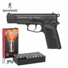 SET Browning GPDA 9 Schreckschuss Pistole Schwarz 9 mm P.A.K. (P18) + 50 Platzpatronen 9 mm P.A.K.