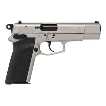 SET Browning GPDA 9 Schreckschuss Pistole Nickel 9 mm P.A.K. (P18) + 50 Platzpatronen 9 mm P.A.K.