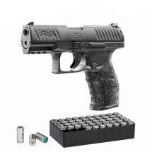 SET Walther PPQ M2 Schreckschuss Pistole Schwarz 9 mm...