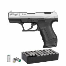 SET Walther P99 Schreckschuss Pistole Bicolor 9 mm P.A.K....