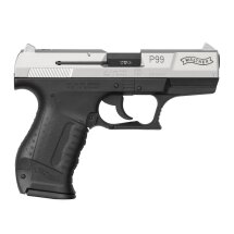 SET Walther P99 Schreckschuss Pistole Bicolor 9 mm P.A.K. (P18) + 50 Platzpatronen 9 mm P.A.K.