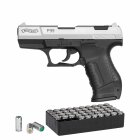 SET Walther P99 Schreckschuss Pistole Bicolor 9 mm P.A.K. (P18) + 50 Platzpatronen 9 mm P.A.K.