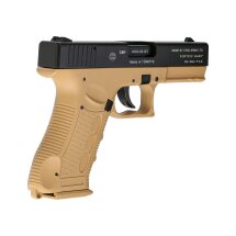 SET Zoraki 917 Schreckschuss Pistole Desert 9 mm P.A.K. (P18) + 50 Platzpatronen 9 mm P.A.K.